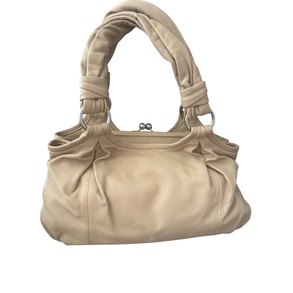 Coach vintage Parker kisslock leather satchel bag